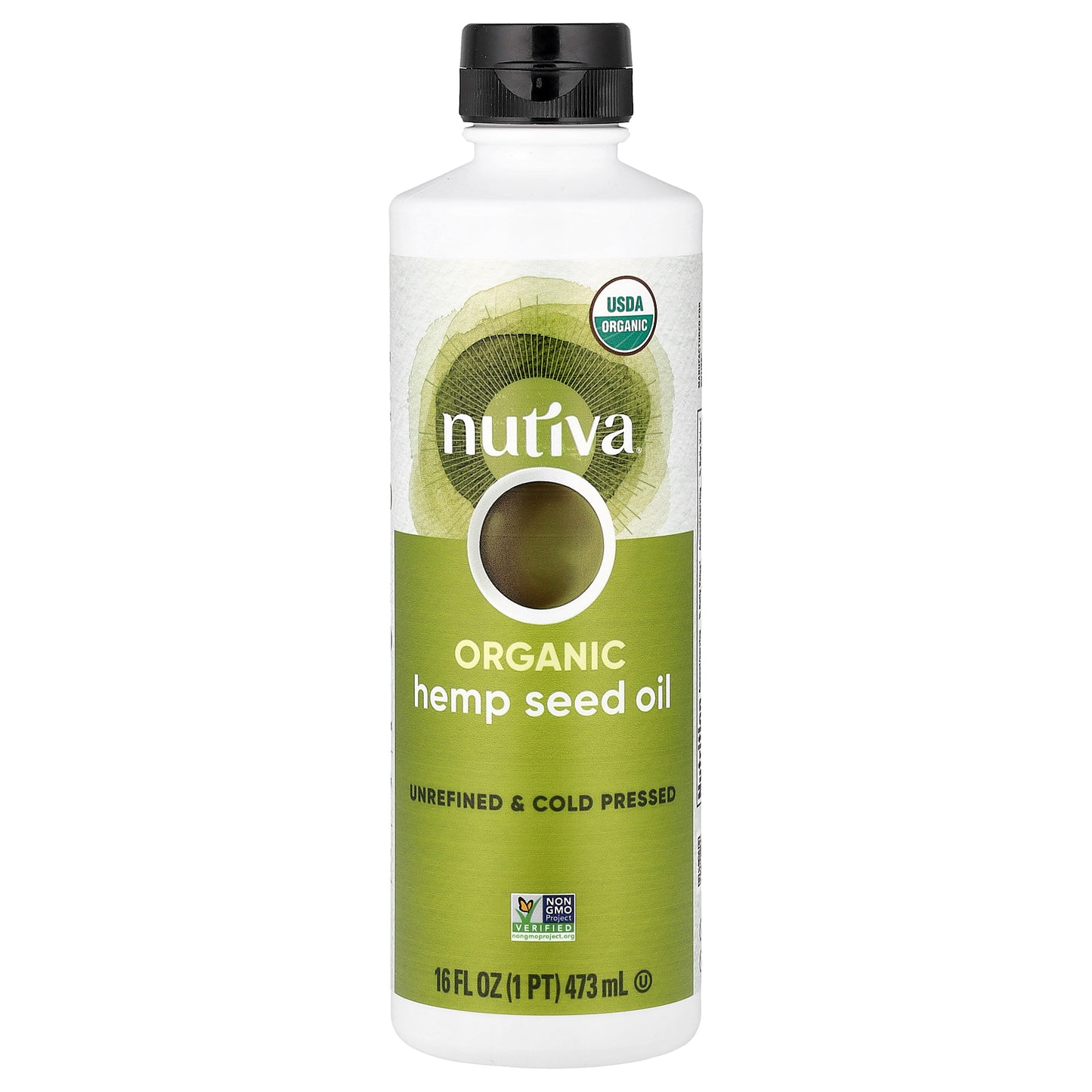 Nutiva, Organic Hemp Seed Oil, Cold Pressed, 16 fl oz (473 ml)