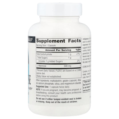 Source Naturals, D-Mannose, 60 Capsules