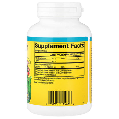 Natural Factors, Big Friends®, Chewable Vitamin D3, Berry Bunch, 10 mcg (400 IU), 250 Chewable Tablets