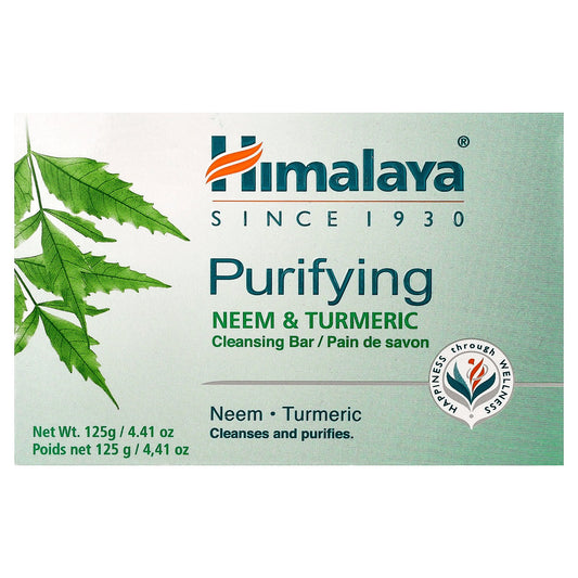 Himalaya, Purifying Cleansing Bar Soap, Neem & Turmeric, 4.41 oz (125 g)
