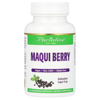 Paradise Herbs, Maqui Berry, 60 Vegetarian Capsules (400 mg per Capsule)