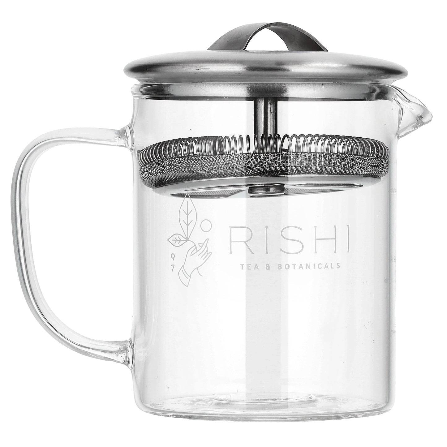 Rishi Tea, Simple Brew™, Borosilicate Glass Teapot, 13.5 fl oz (400 ml)