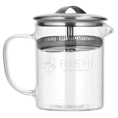 Rishi Tea, Simple Brew™, Borosilicate Glass Teapot, 13.5 fl oz (400 ml)