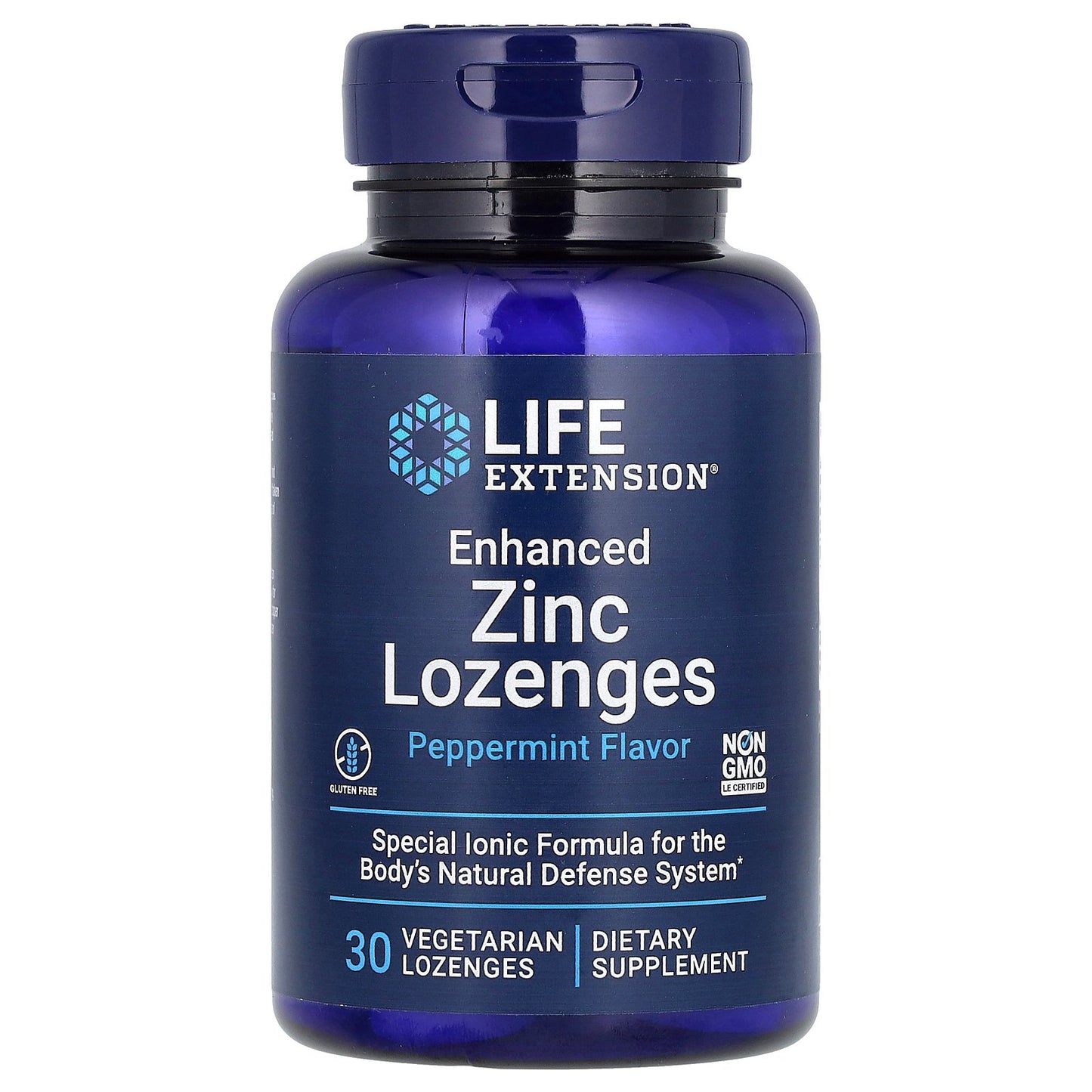 Life Extension, Enhanced Zinc Lozenges, Peppermint, 18.75 mg, 30 Vegetarian Lozenges