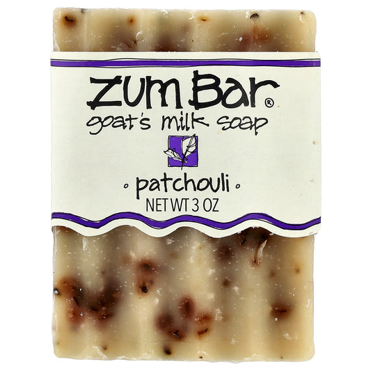 ZUM, Zum Bar®, Goat's Milk Bar Soap, Patchouli, 3 oz