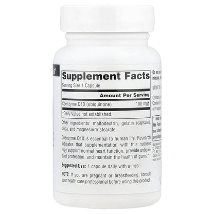Source Naturals, Coenzyme Q10, 100 mg, 60 Capsules
