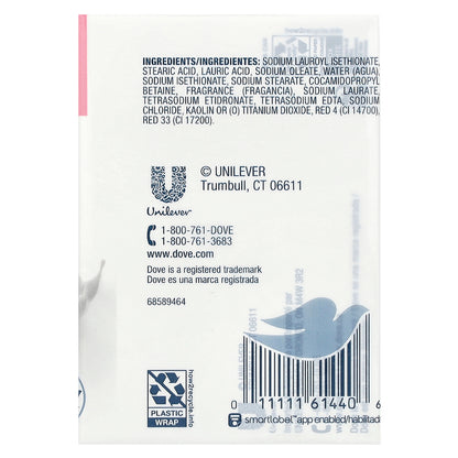 Dove, Beauty Bar Soap with Deep Moisture, Pink, 4 Bars, 3.75 oz (106 g) Each
