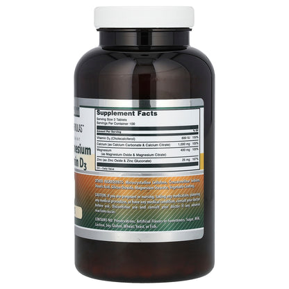 Amazing Nutrition, Amazing Formulas, Calcium Magnesium Zinc + Vitamin D3, 300 Tablets