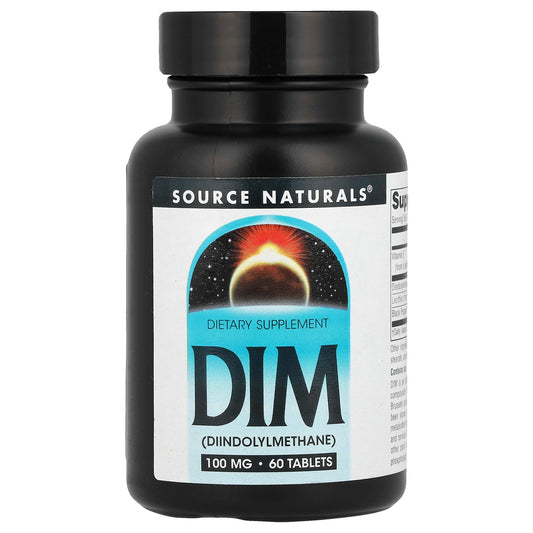 Source Naturals, DIM, 100 mg, 60 Tablets