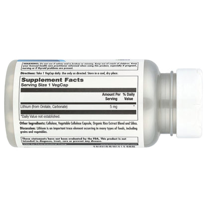 KAL, Lithium Orotate, 5 mg, 120 VegCaps