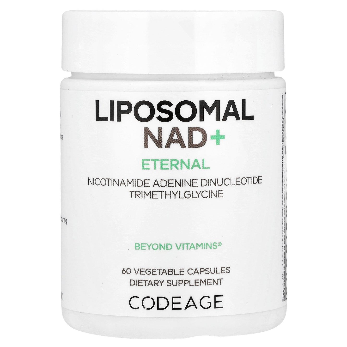 Codeage, Eternal, Liposomal NAD+, 60 Vegetable Capsules