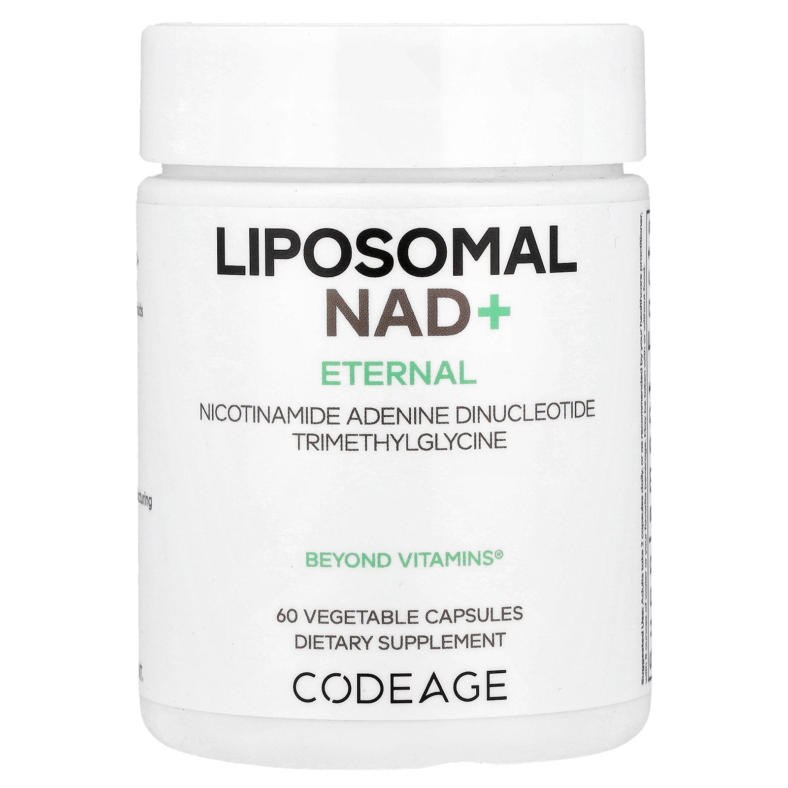 Codeage, Eternal, Liposomal NAD+, 60 Vegetable Capsules