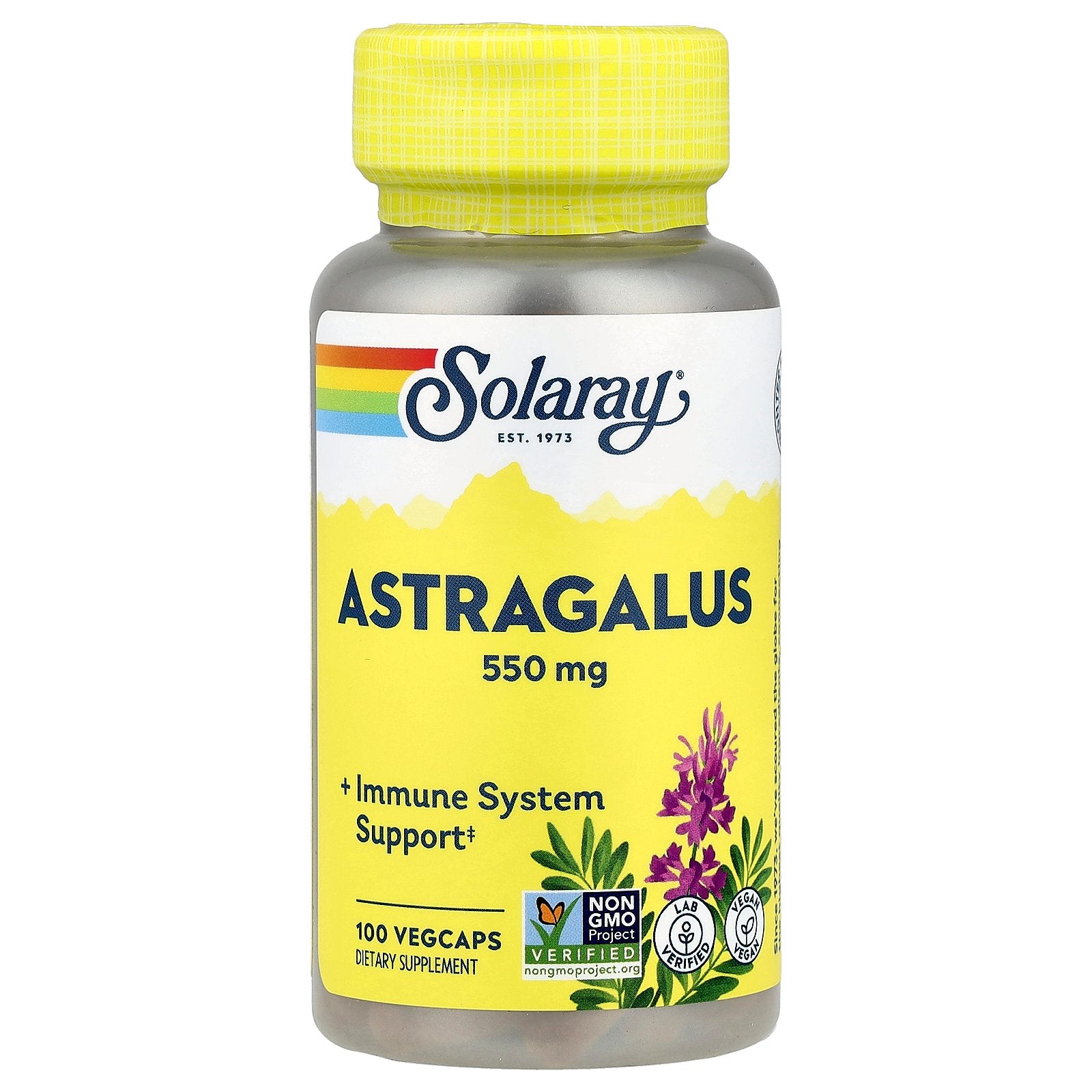 Solaray, Astragalus, 550 mg, 100 VegCaps