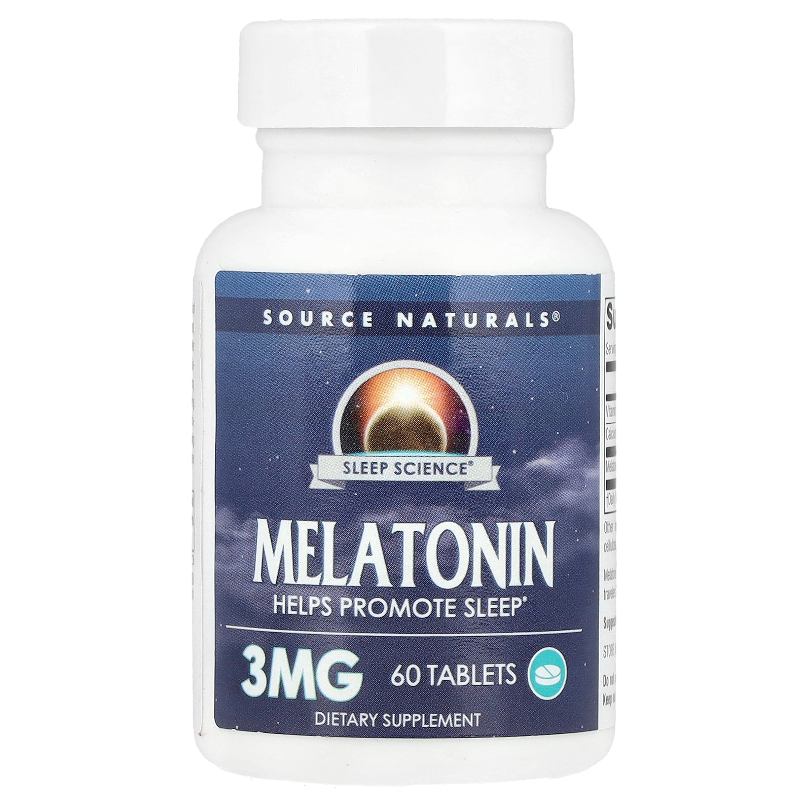 Source Naturals, Melatonin, 60 Tablets