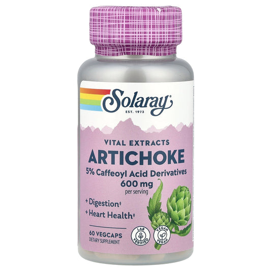 Solaray, Vital Extracts, Artichoke, 60 Vegcaps (300 mg per Capsule)