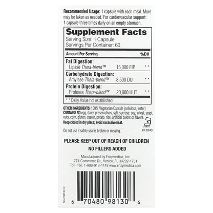 Enzymedica, Lypo Gold™, For Fat Digestion, 60 Capsules