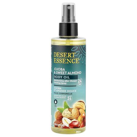 Desert Essence, Jojoba & Sweet Almond Body Oil, 8.28 fl oz (245 ml)