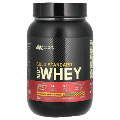 Optimum Nutrition, Gold Standard® 100% Whey, Chocolate Peanut Butter, 2 lb (907 g)