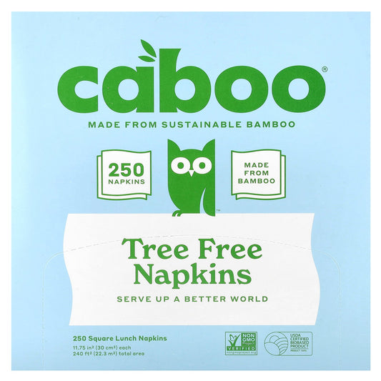 Caboo, Tree Free Bamboo Napkins, 250 Napkins