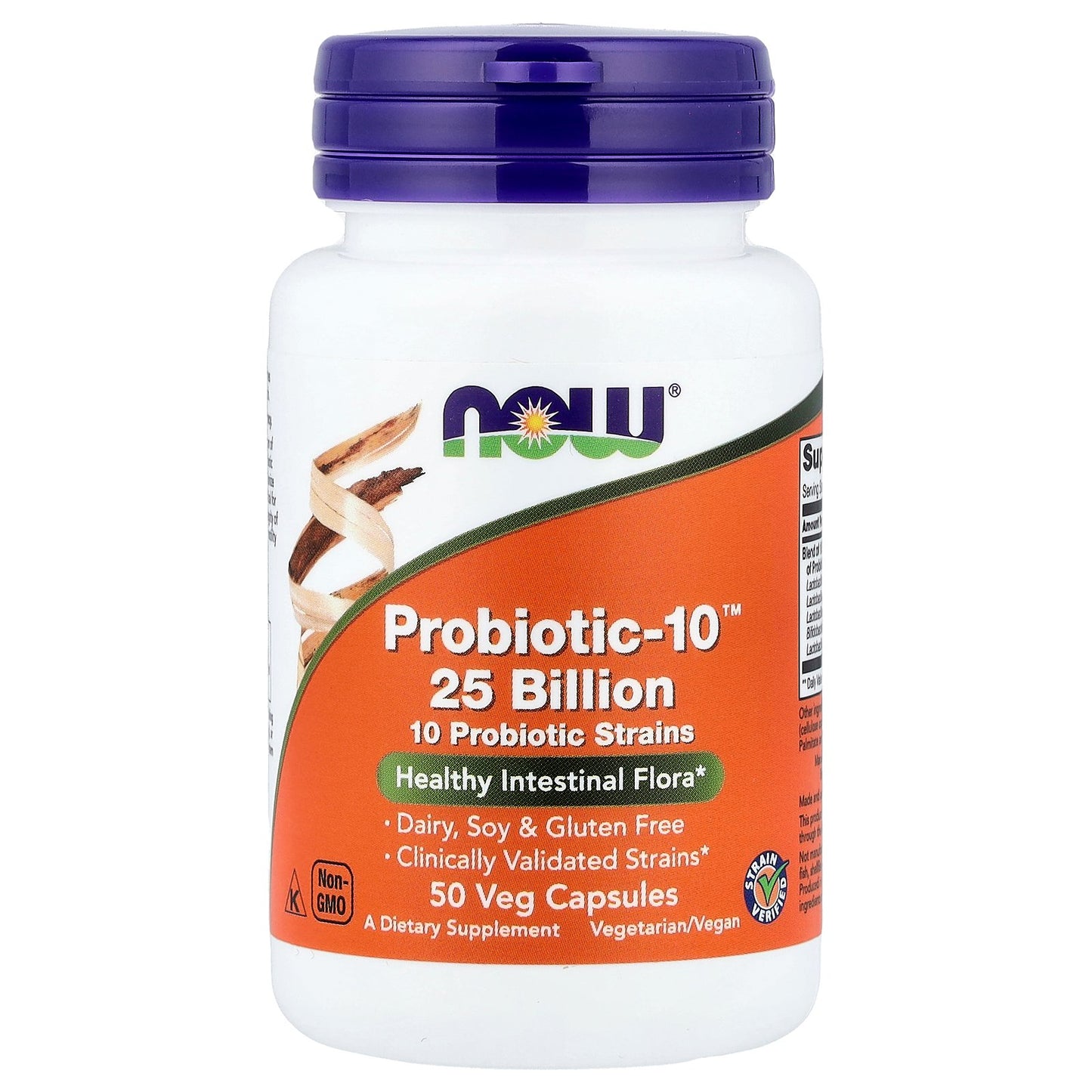 NOW Foods, Probiotic-10™ 25 Billion, 50 Veg Capsules