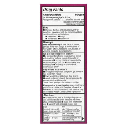 Nature's Way, Umcka, Cold Relief Syrup, Ages 1+, Cherry, 4 fl oz (120 ml)