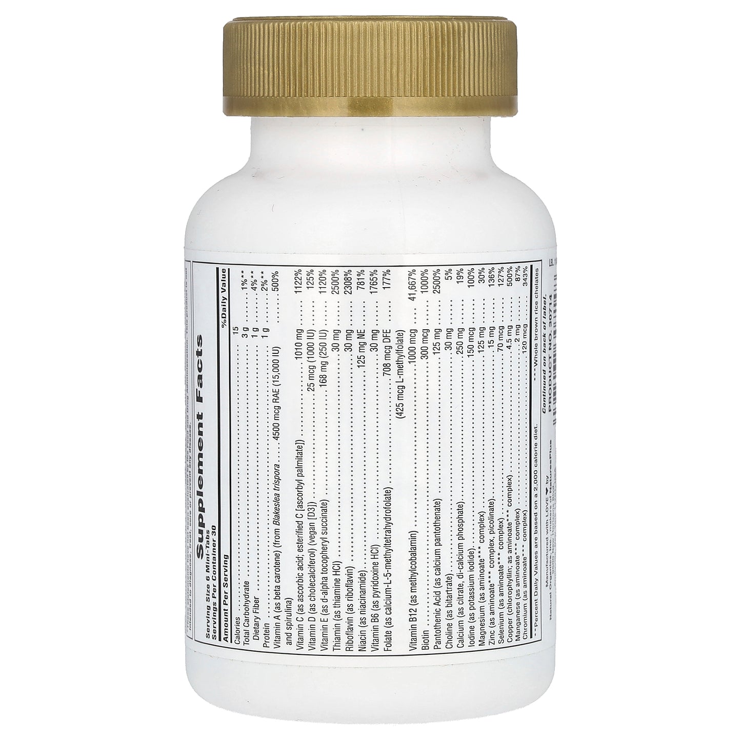 NaturesPlus, Source of Life®, Gold, The Ultimate Multivitamin Supplement, 180 Mini-Tabs