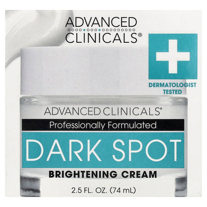 Advanced Clinicals, Dark Spot, Brightening Cream, 2.5 fl oz (74 ml)