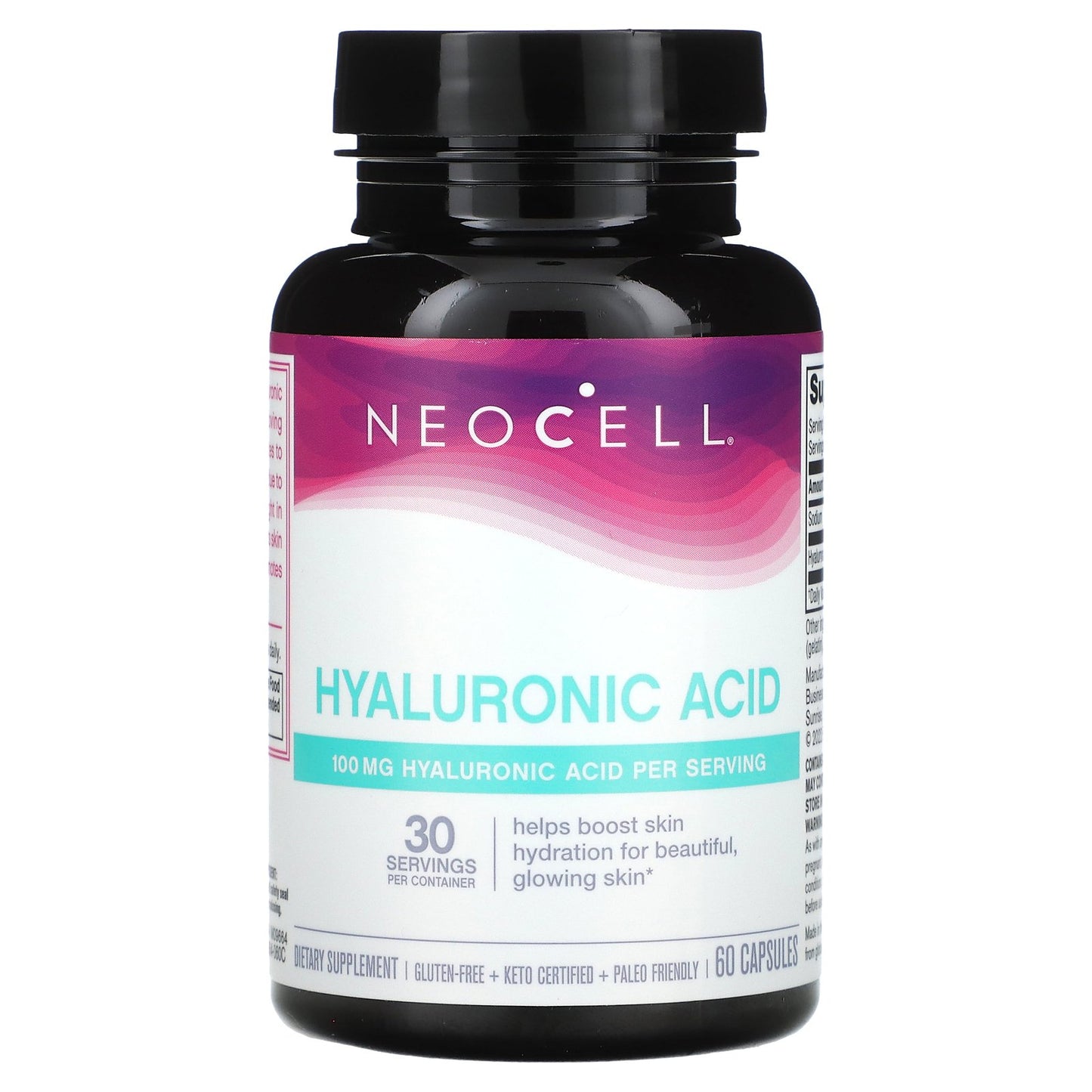 NeoCell, Hyaluronic Acid, 100 mg, 60 Capsules (50 mg per Capsule)