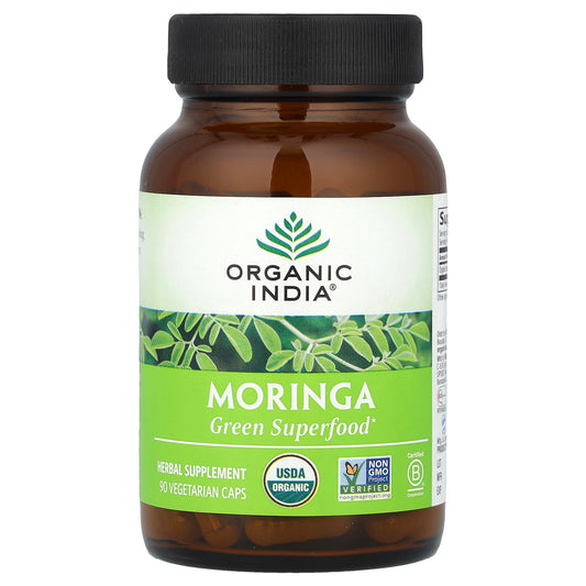 Organic India, Moringa, 90 Vegetarian Caps (350 mg per Capsule)