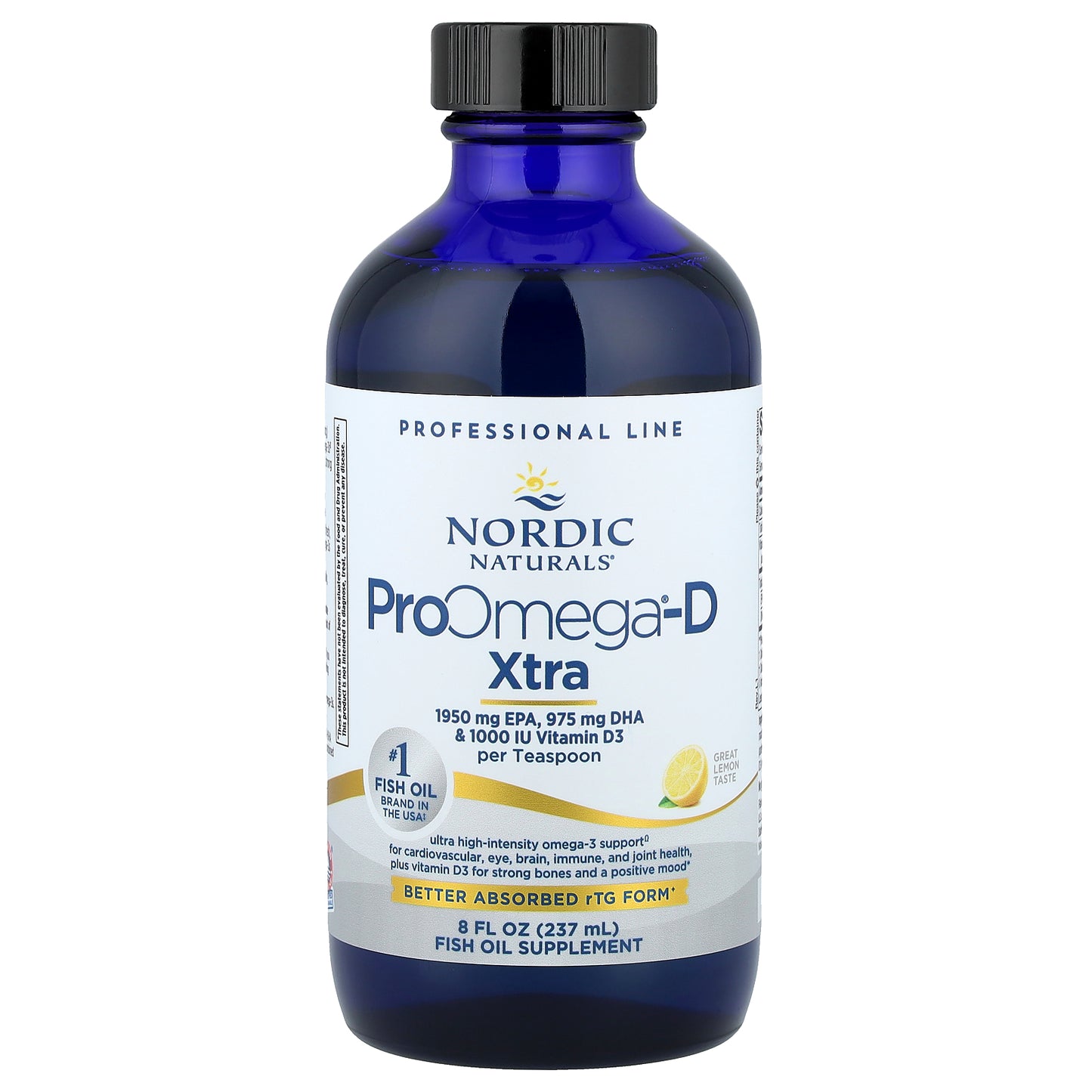 Nordic Naturals, ProOmega®-D Xtra, Great Lemon, 8 fl oz (237 ml)