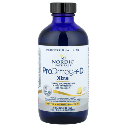 Nordic Naturals, ProOmega®-D Xtra, Great Lemon, 8 fl oz (237 ml)