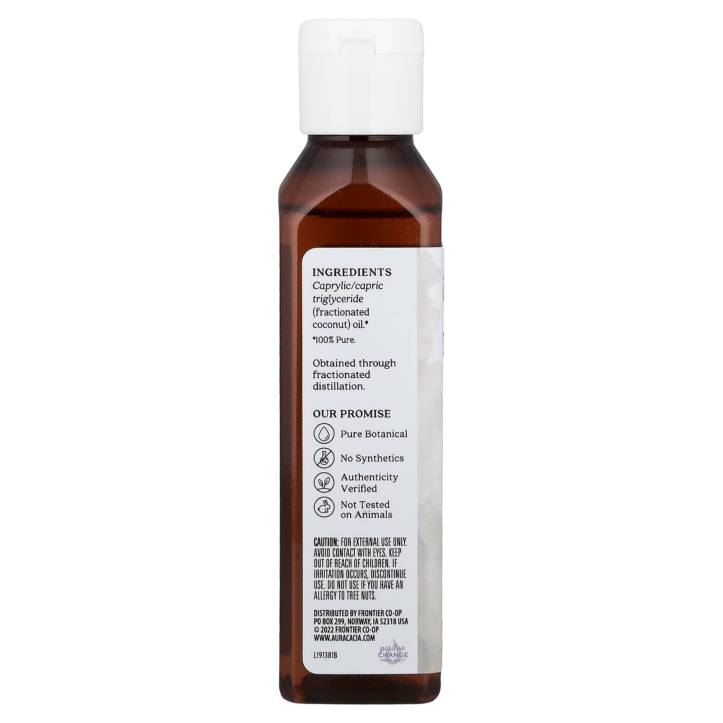 Aura Cacia, Fractionated Skin Care Oil, Coconut, 4 fl oz (118 ml)