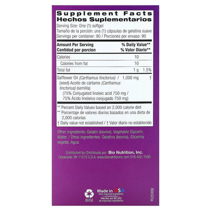 Bio Nutrition, Safflower, 1,000 mg , 90 Softgels