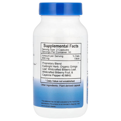 Christopher's Original Formulas, Bilberry Eye, 100 Vegetarian Caps