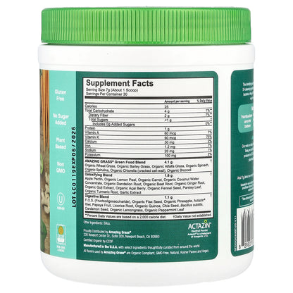 Amazing Grass, Greens Blend, Detox & Digest, Clean Greens, 7.4 oz (210 g)