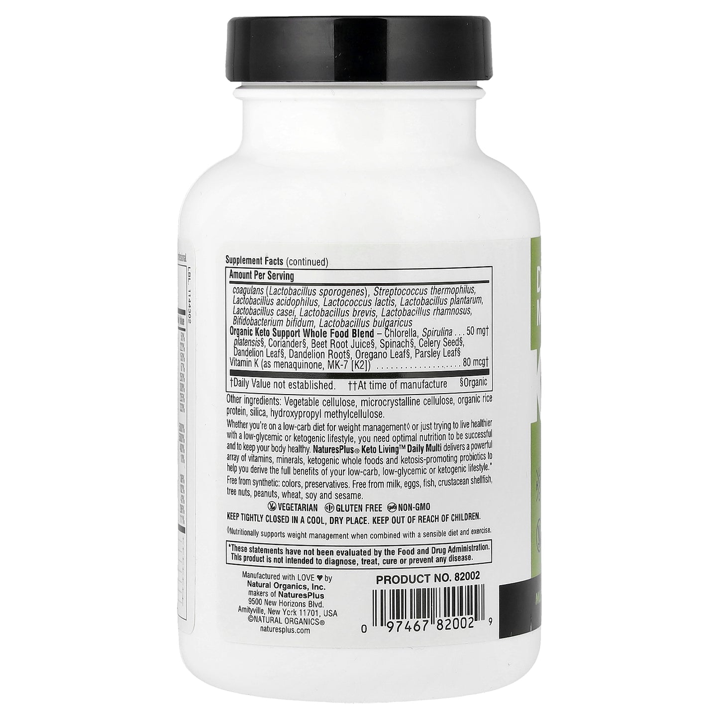 NaturesPlus, Keto Living™, Daily Multi, 90 Capsules