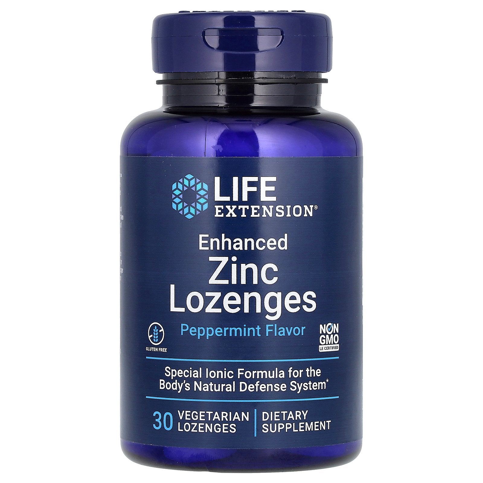 Life Extension, Enhanced Zinc Lozenges, Peppermint, 30 Vegetarian Lozenges (18.75 mg per Lozenge)