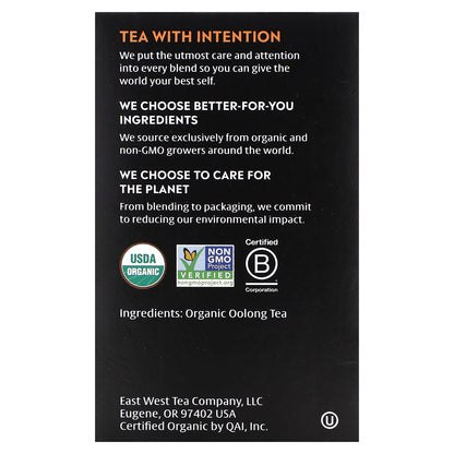 Choice Organic Teas, Oolong Tea, Oolong, 16 Tea Bags, 1.12 oz (32 g)