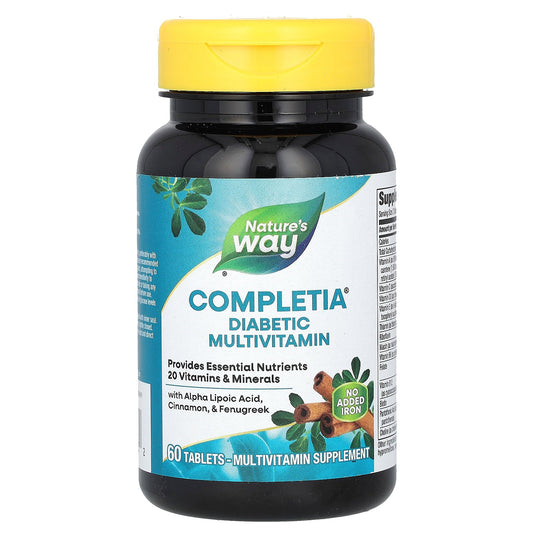 Nature's Way, Completia, Diabetic Multivitamin, 60 Tablets