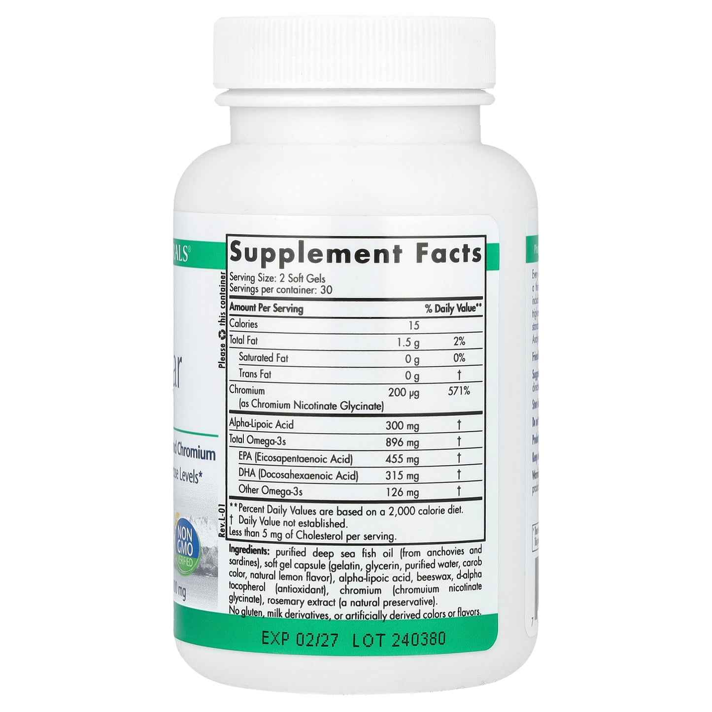 Nordic Naturals, ProOmega® Blood Sugar, 60 Softgels