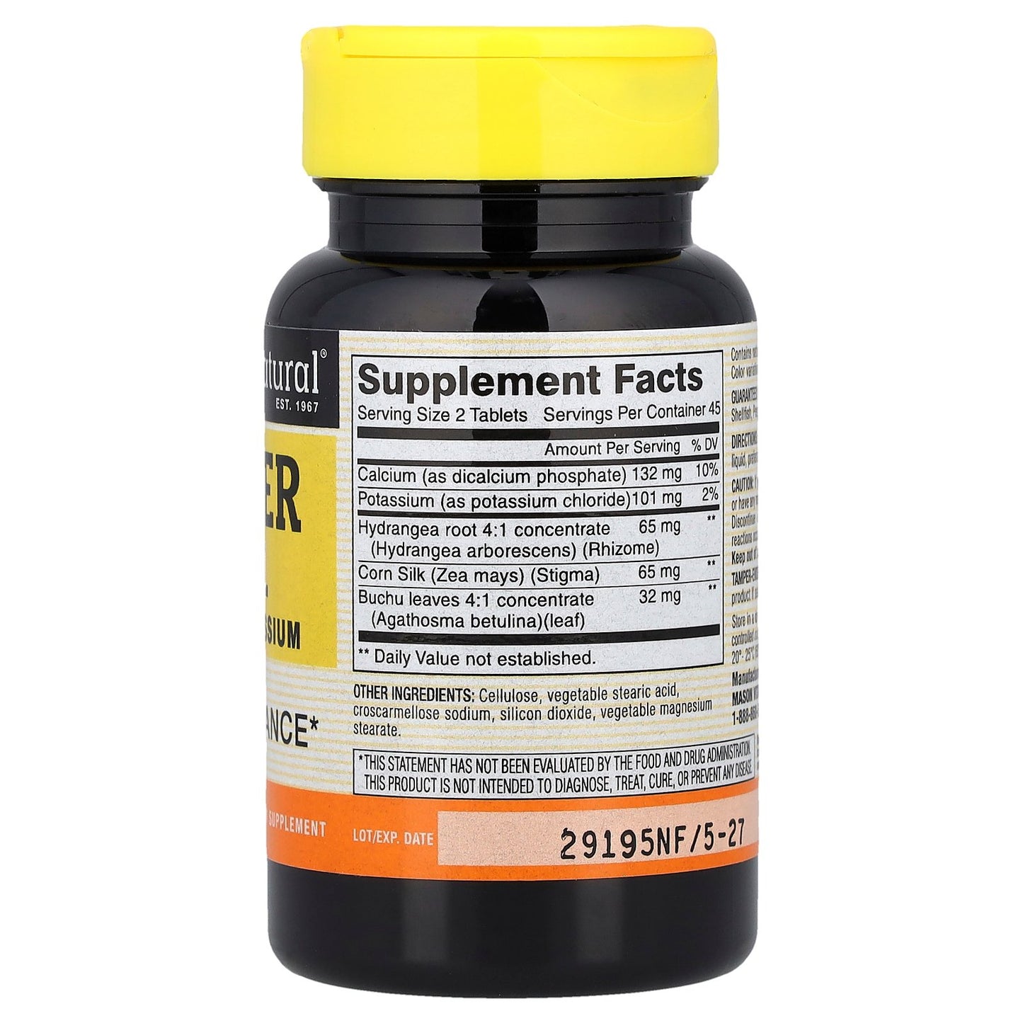 Mason Natural, Water Pill with Potassium, 90 Tablets