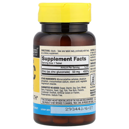 Mason Natural, Chelated Zinc, 50 mg, 100 Tablets