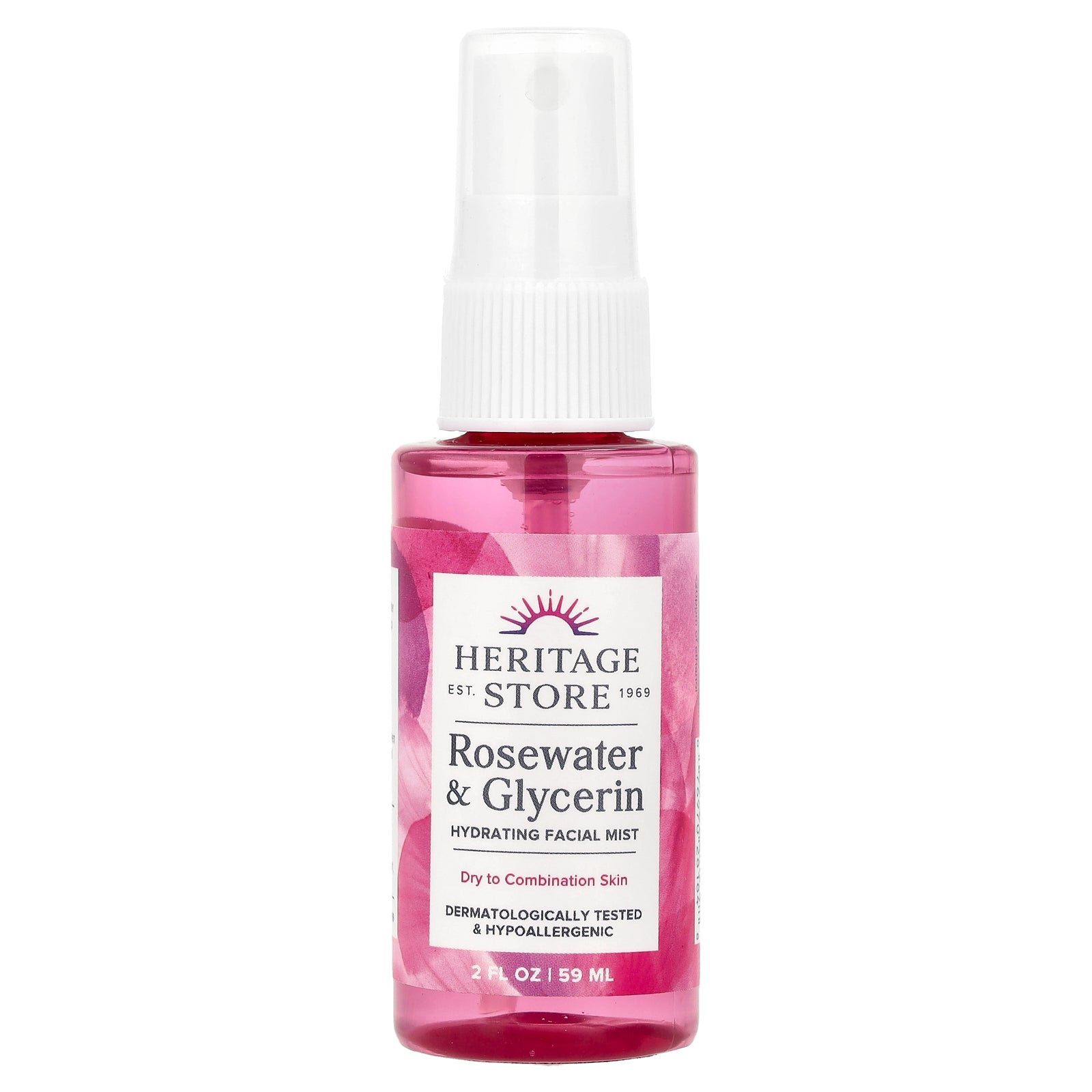 Heritage Store, Rosewater & Glycerin, Hydrating Facial Mist, 2 fl oz (59 ml)