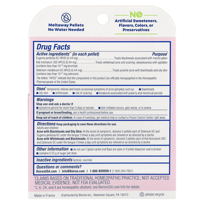 Boiron, Acne Relief, 3 Tubes, 80 Meltaway Pellets Each