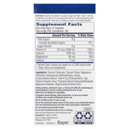 Citracal, Calcium Supplement, Slow Release 1200 + D3, 80 Coated Tablets