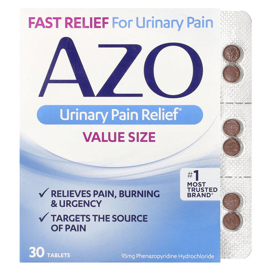 AZO, Urinary Pain Relief®, 95 mg , 30 Tablets