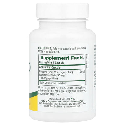 NaturesPlus, Bioperine 10, 90 Capsules (10 mg per Capsule)