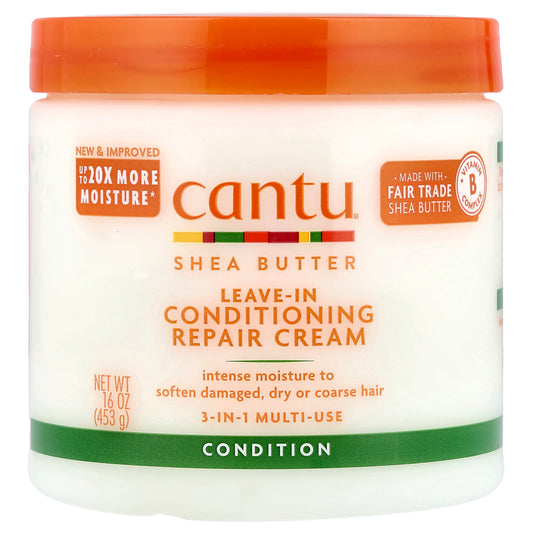Cantu, Shea Butter, Leave-In Conditioning Repair Cream, For Curls, Coils & Waves , 16 oz (453 g)