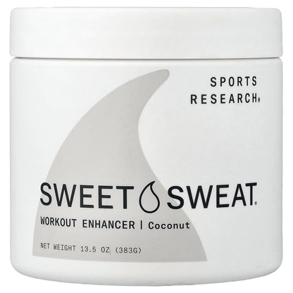 Sports Research, Sweet Sweat®, Workout Enhancer, Coconut, 13.5 oz (383 g)