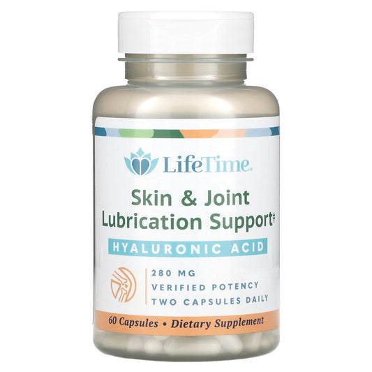 LifeTime Vitamins, Hyaluronic Acid, Skin & Joint Lubrication Support, 280 mg, 60 Capsules (140 mg per Capsule)